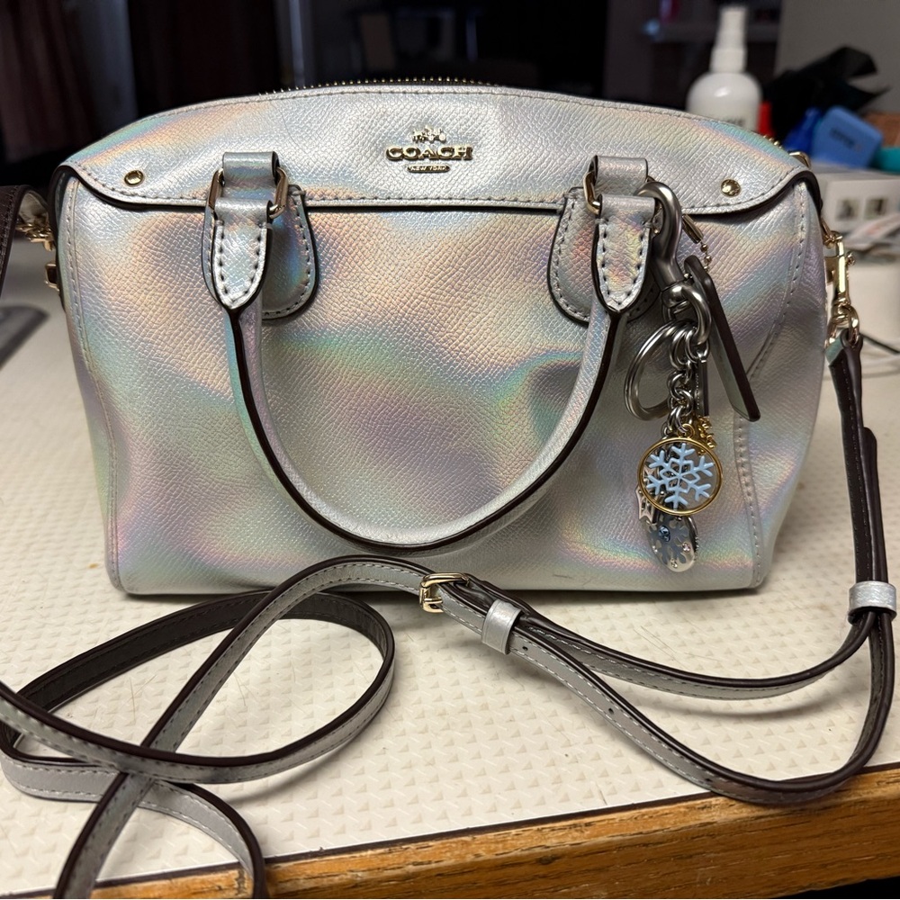 Coach Iridescent Silver Women's Bag